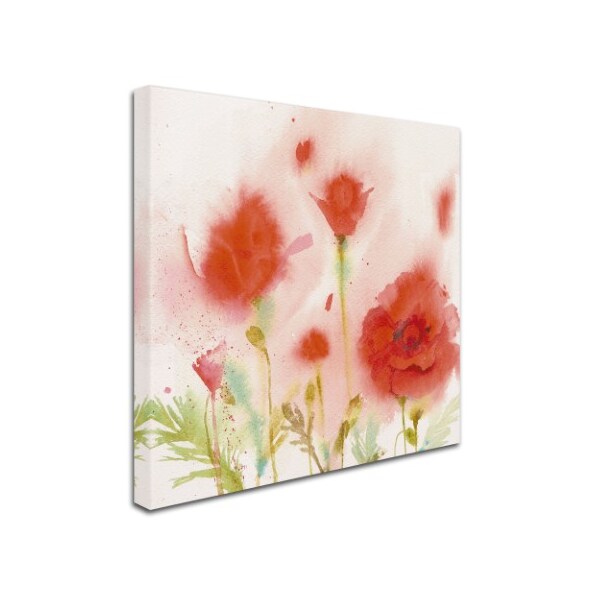 Sheila Golden 'Red Poppy Memory' Canvas Art,35x35